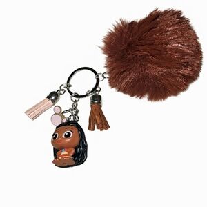Homemade Disney Doorable Grown Moana  Bag Purse Charm Keychain